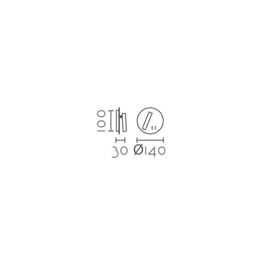 Aplique de pared MB2217-BK Lumiere Largo 14 Ancho 14 Alto 3