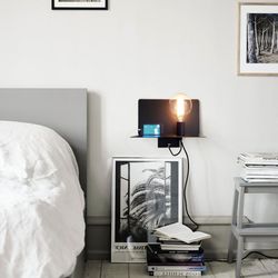 Aplique de pared MB2244-BK Lumiere Largo 35 Ancho 19.50 Alto 29