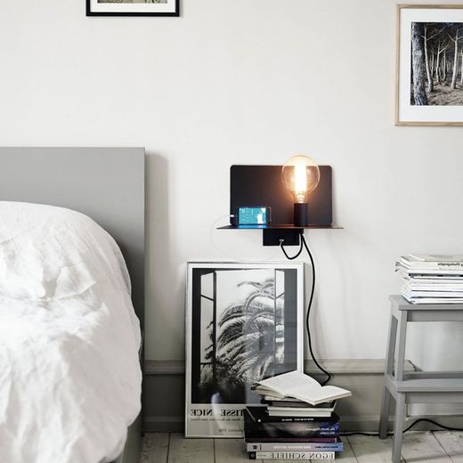 Aplique de pared MB2244-BK Lumiere Largo 35 Ancho 19.50 Alto 29