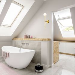 Aplique de pared MB2253-GD Lumiere Largo 10 Ancho 17 Alto 52