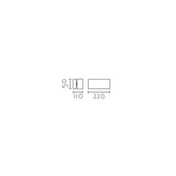 Aplique de pared MB2464-WH Lumiere Largo 20 Ancho 11 Alto 5