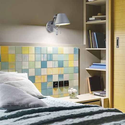 Aplique de pared MB8615-SR Lumiere Largo 15 Ancho 25 Alto 17