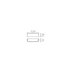 Aplique de pared MB8646S-W Lumiere Largo 23 Ancho 8.50 Alto 7.50