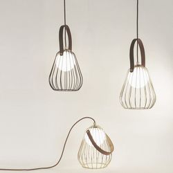 Lámpara colgante MD2210-GD Lumiere Largo 23 Ancho 18 Alto 140