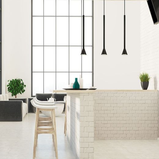 Lámpara colgante MD2471-BK Lumiere Largo 9 Ancho 65 Alto 180