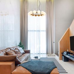 Lámpara colgante MD3198-GD Lumiere Largo 77 Ancho 12 Alto 150