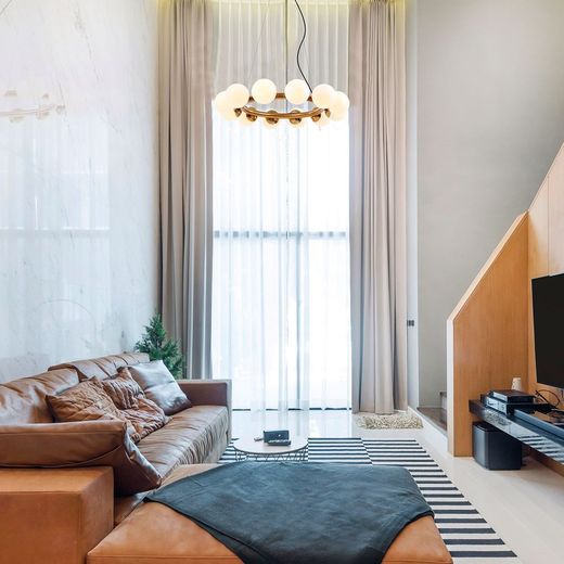 Lámpara colgante MD3198-GD Lumiere Largo 77 Ancho 12 Alto 150