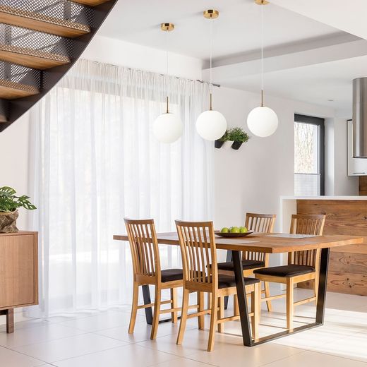 Lámpara colgante MD3212-GD Lumiere Largo 30 Ancho 44 Alto 150