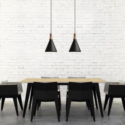 Lámpara colgante MD4627-BK Lumiere Largo 25 Ancho 40 Alto 150