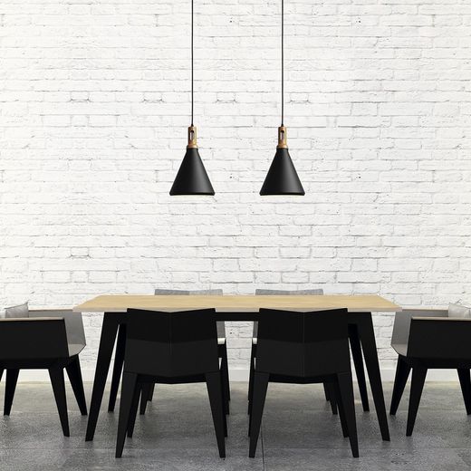 Lámpara colgante MD4627-BK Lumiere Largo 25 Ancho 40 Alto 150