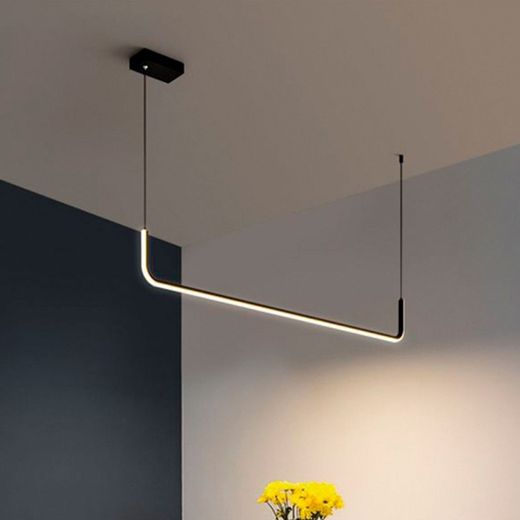 Lámpara colgante MD5504-BK Lumiere Largo 90 Ancho 11.50 Alto 150