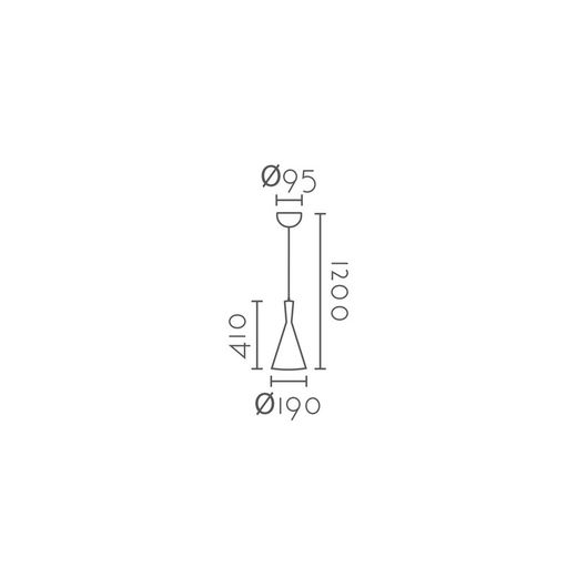 Lámpara colgante MD6152-BD Lumiere Largo 19 Ancho 41 Alto 120