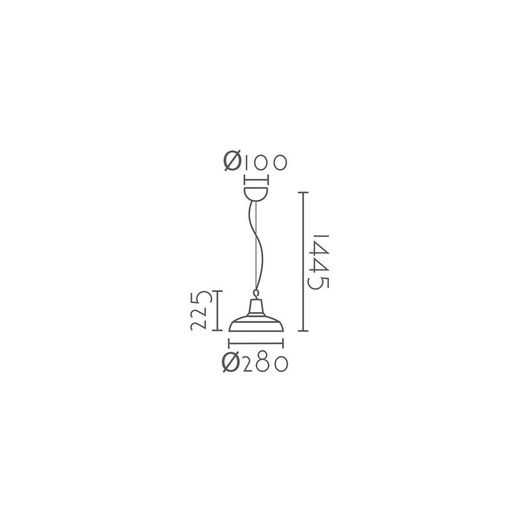 Lámpara colgante MD6168A-280W Lumiere Largo 28 Ancho 22.50 Alto 144.50