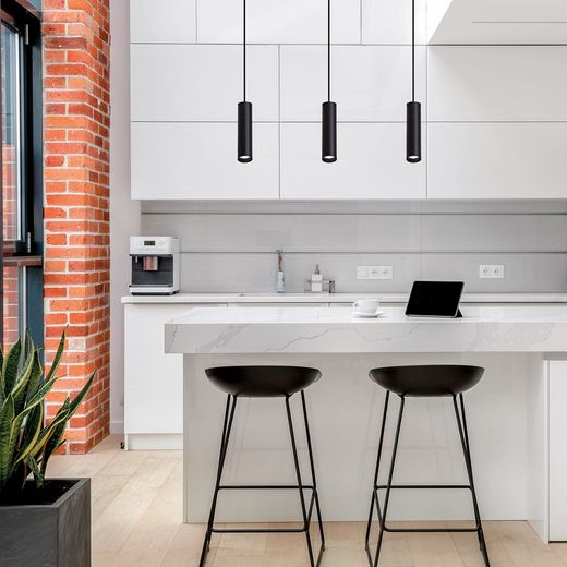 Lámpara colgante MD8105-BK Lumiere Largo 6 Ancho 30 Alto 130