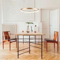 Lámpara colgante MD8148-600GD Lumiere Largo 60 Ancho 6.50 Alto 130