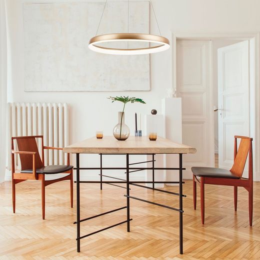 Lámpara colgante MD8148-600GD Lumiere Largo 60 Ancho 6.50 Alto 130