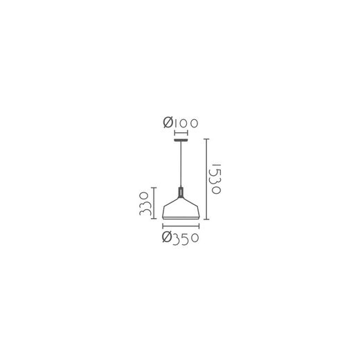 Lámpara colgante MD9094B-W Lumiere Largo 35 Ancho 33 Alto 153