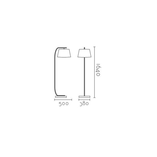 Pies de salón ML2260-WH Lumiere Largo 38 Ancho 50 Alto 164