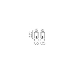 Lámpara de sobremesa MT6213-BK Lumiere Largo 13.50 Ancho 33 Alto 150