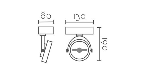 Aplique de techo MX1130-BK Lumiere Largo 13 Ancho 8 Alto 19