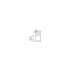 Aplique de techo MX1397-WH Lumiere Largo 6 Ancho 6 Alto 8.80