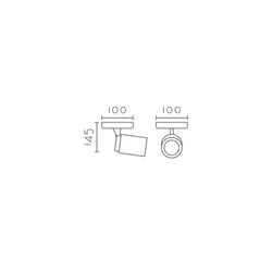 Aplique de pared Aplique de techo MX3011-WH Lumiere Largo 10 Ancho 10 Alto 14.50
