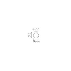 Plafón de techo MX3215-GD Lumiere Largo 30 Ancho 30 Alto 32.50