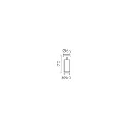 Aplique de techo MX8102-WH Lumiere Largo 6 Ancho 6 Alto 17
