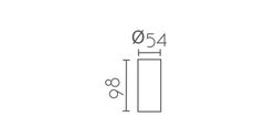 Aplique de techo MX8116-BK Lumiere Largo 5.40 Ancho 5.40 Alto 9.80