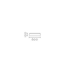 Plafón de techo MX8150-600WH Lumiere Largo 60 Ancho 60 Alto 10