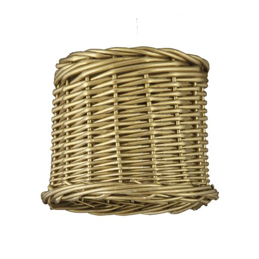 Pantalla Mimbre Dorada 1 X 60W E-27