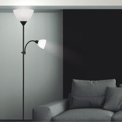 Pie De Salon Kopen Negro C/L 1 X 60W E-27 + 1 X 40W E-14