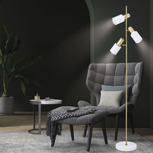 Pie Salon 3Lmaena Blanco-Laton 3 X 40W E-14