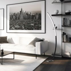 Pie Salon Apolo Negro Mate Led 25W 2000Lm 4000K