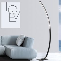 Pie Salon Apolo Negro Mate Led 25W 2000Lm 4000K