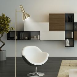 Pie Salon Lumiere Cuero 1 X 60W E-27