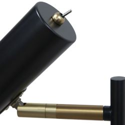 Pie Salon Lumiere Negro 1 X 60W E-27