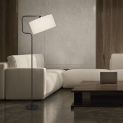 Pie Salon Olfo Negro  1 X 60W E-27