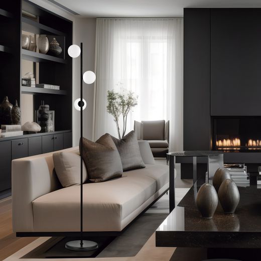 Pie Salon River 3L Negro-Opal