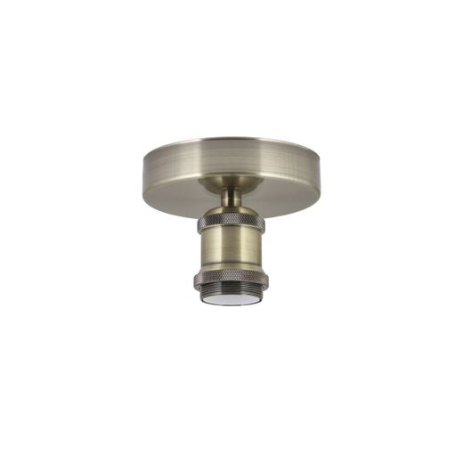 Plafon 1 Luz Elkan Cuero 1 X E-27