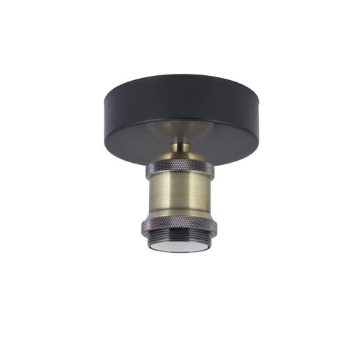 Plafon 1L Barolo Negro-Cuero 1 X 60W E-27
