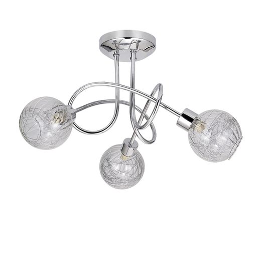 Plafon 3L Rolo Cromo 3 X 40W G-9