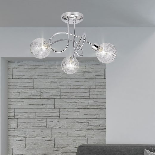 Plafon 3L Rolo Cromo 3 X 40W G-9