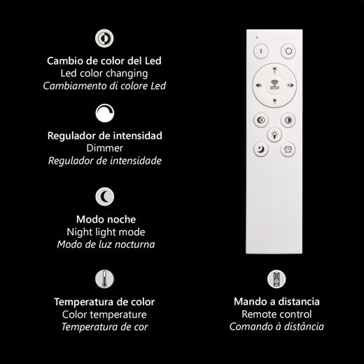 Plafon Led Castedu Blanco Led 123W 7662Lm 3000-6000K