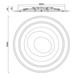 Plafon Led Castedu Blanco Led 123W 7662Lm 3000-6000K