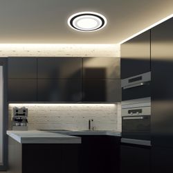 Plafon Led Galet Negro Led 38W 1725Lm 4000K