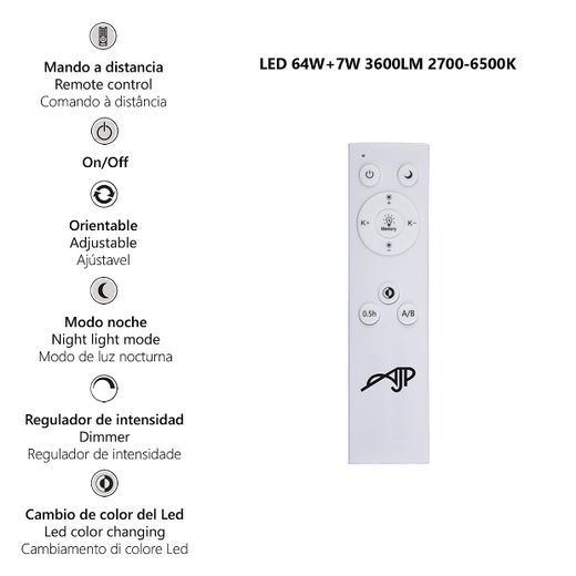 Plafon Led Garona Led 64W+7W 3600Lm 2700-6500K