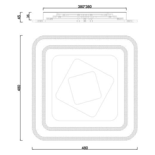 Plafon Led Rado Blanco Led 97W 5327Lm 4000K