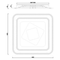 Plafon Led Rado Blanco Led 97W 5327Lm 4000K