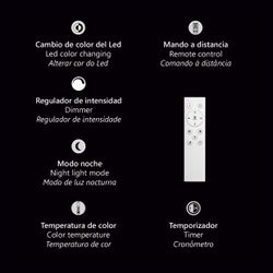 Plafon Led Tana Blanco-Madera Led 90W 3000/4000/6000K